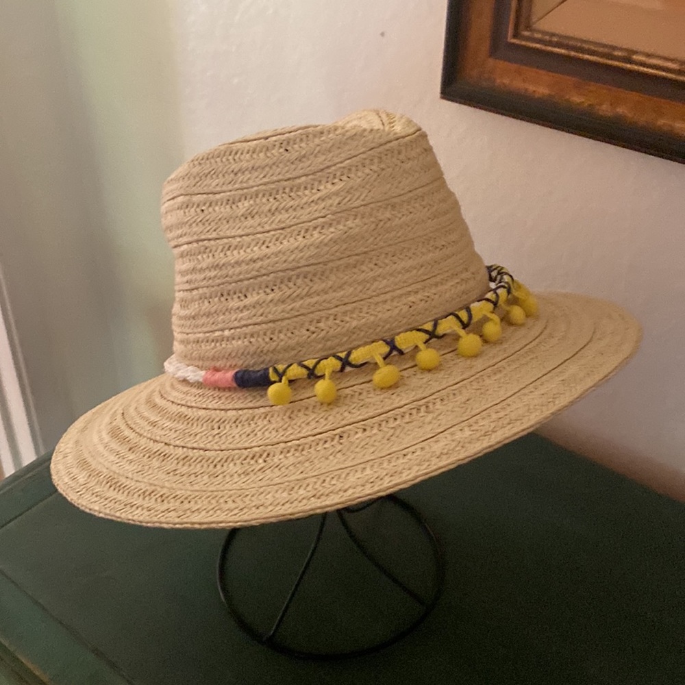 Pom Pom Summer fedora Hat